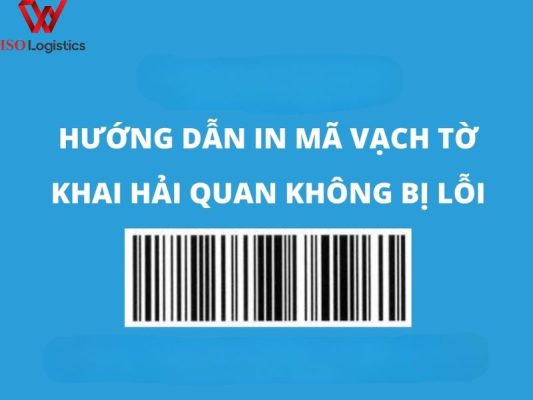 Cách in mã vạch hải quan