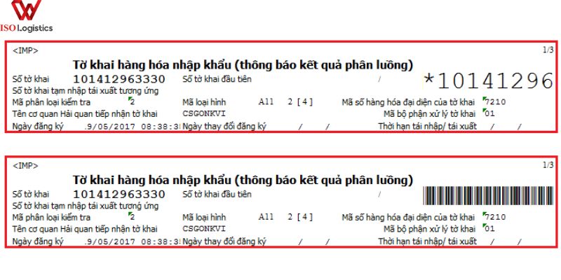 In mã vạch hải quan