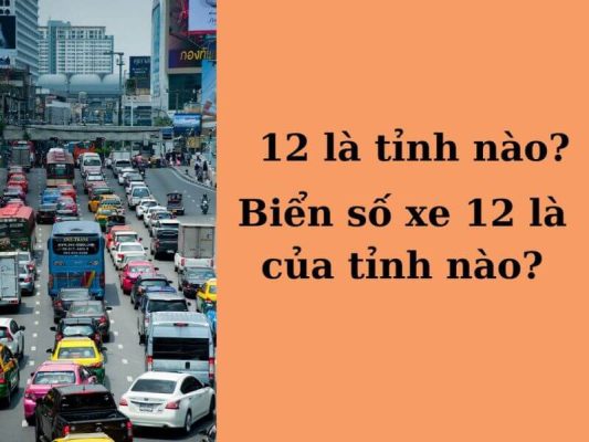 Biển 12 là tỉnh nào